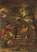 Salvator Rosa Odysseus and Nausicaa oil painting